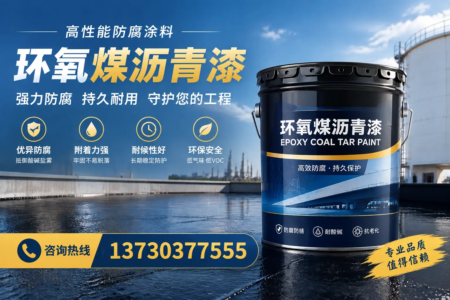 环氧煤沥青漆的耐久性分析，适合大理的使用场景